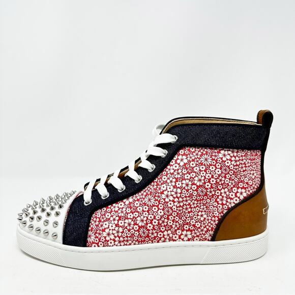 Christian Louboutin Louis Orlato Spike High-Top Sneakers Size Women’s US 10 - Picture 8 of 11